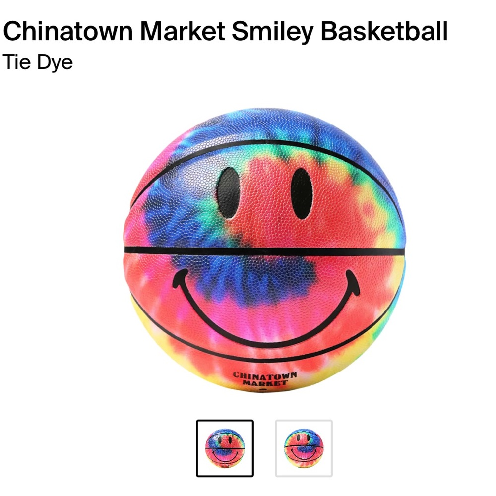Chinatown Market Smiley Basketball Tie Dye
